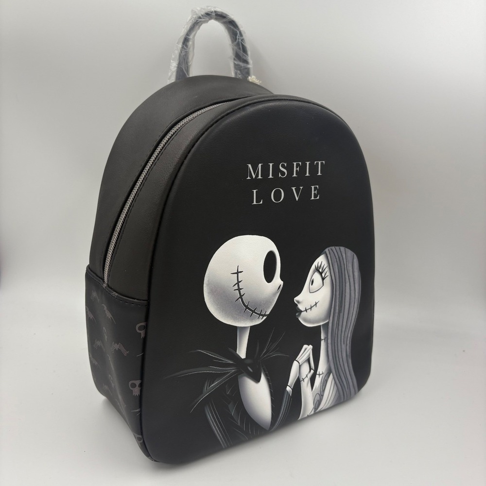 NWT Disney Mini Backpack Misfit Love Jack Skellington Sally